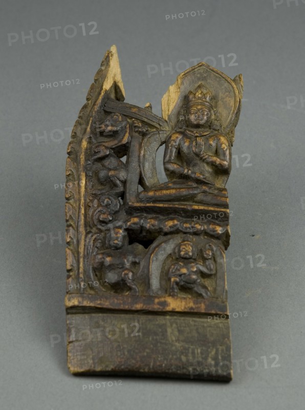 Fragment Depicting a Tathaghata, 12th century.
