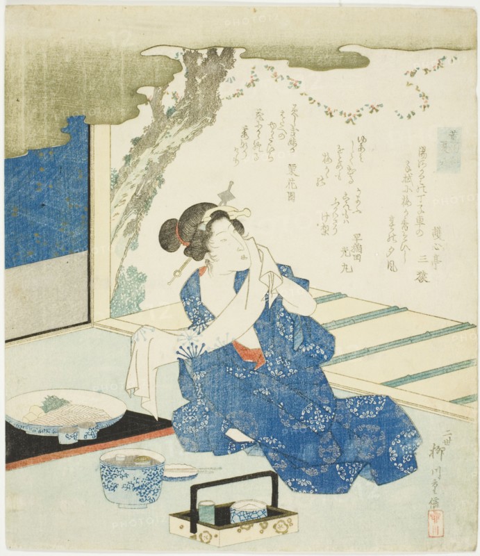 Summer Robes (Natsugoromo), from the series "A Comparison of Incense (Takimono awase)", c. 1822.