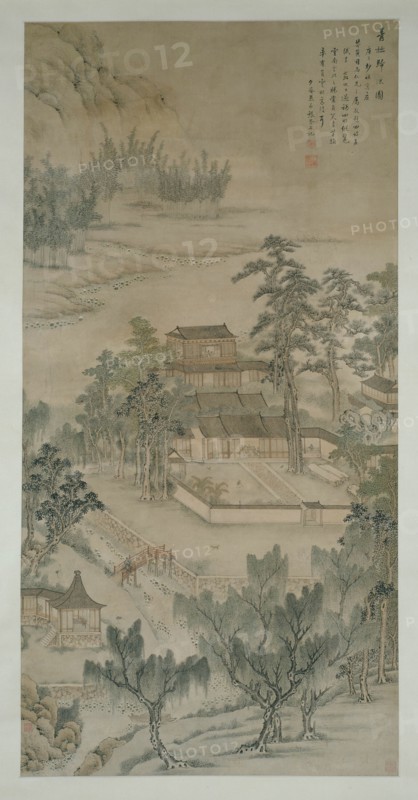 Mansion by the River, Qing dynasty (1644-1911), 1810.