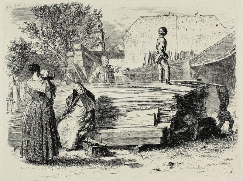 Plate four, from Radierversuche, 1844.