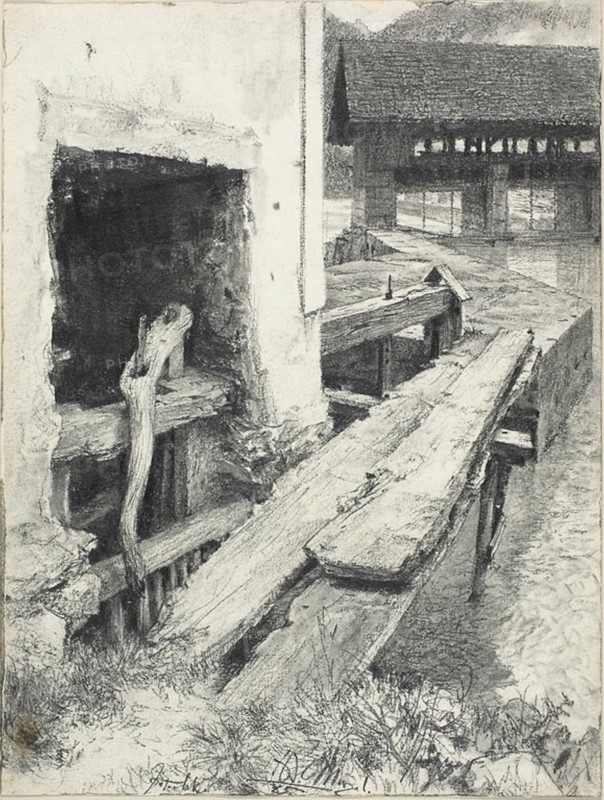 Sluice, 1885.