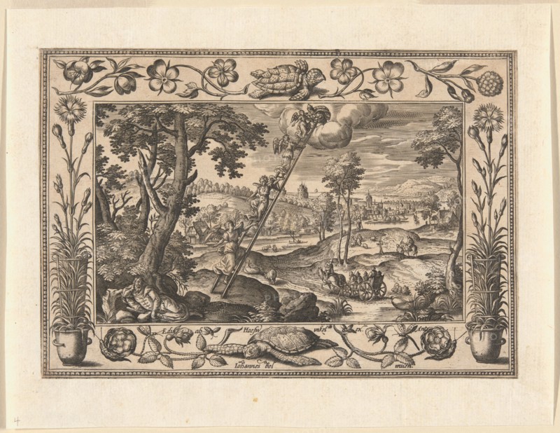 Jacob's Dream, from Landscapes with Old and New Testament Scenes and Hunting Scenes, 1584.