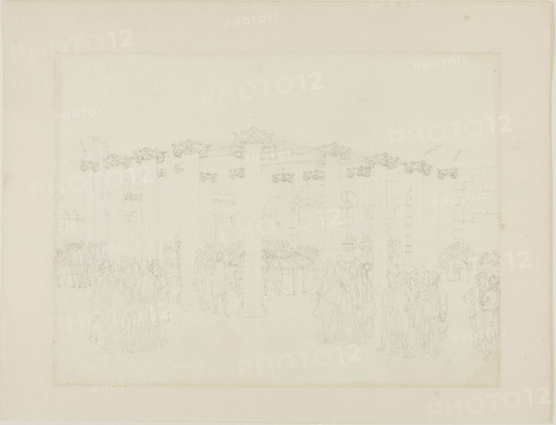 Study for The Coal Exchange, from Microcosm of London, c. 1808.
