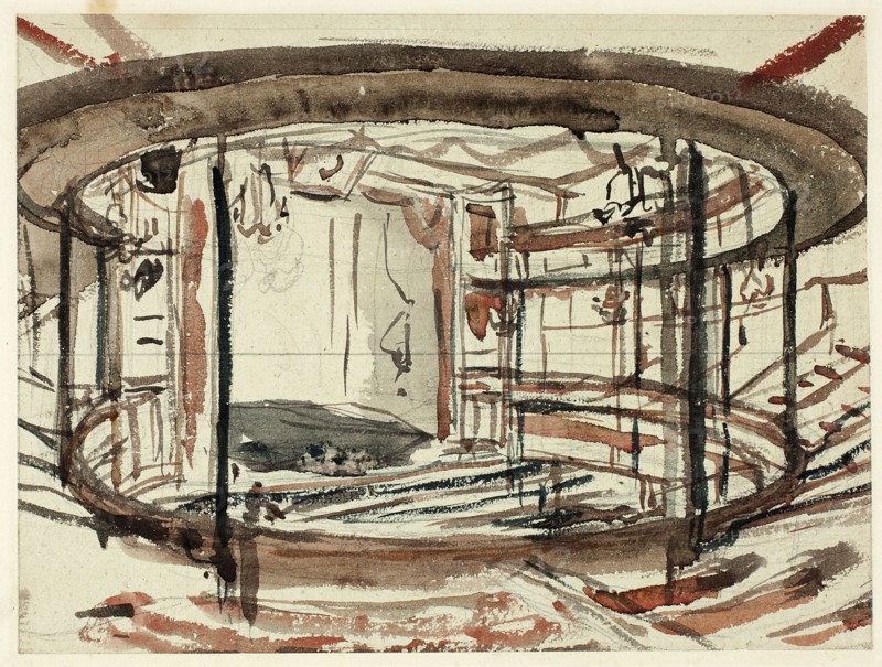 Study for Sadlers Wells Theater, c. 1809.