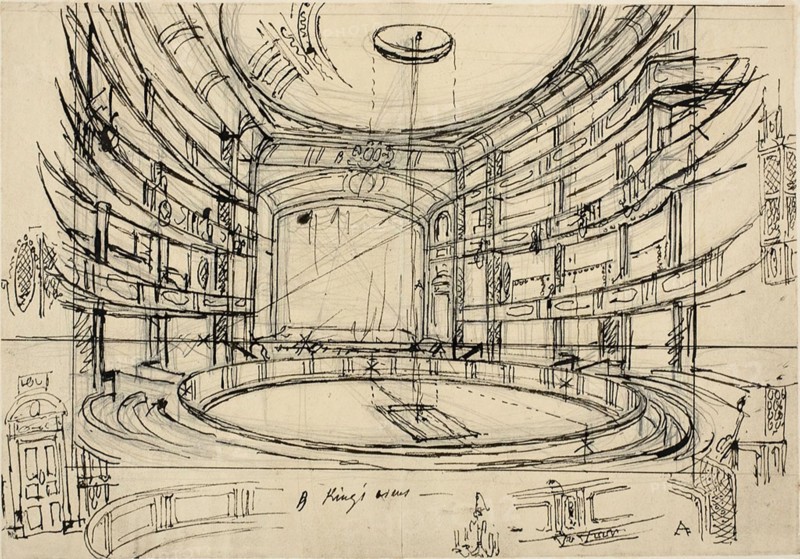 Study for King's Circus, c. 1809.