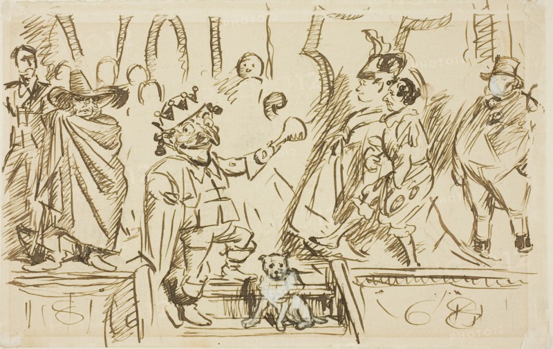 Study for Title Page, from Punch, Volume 55, 1868.