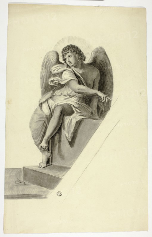Angel Seated by Tomb, n.d.