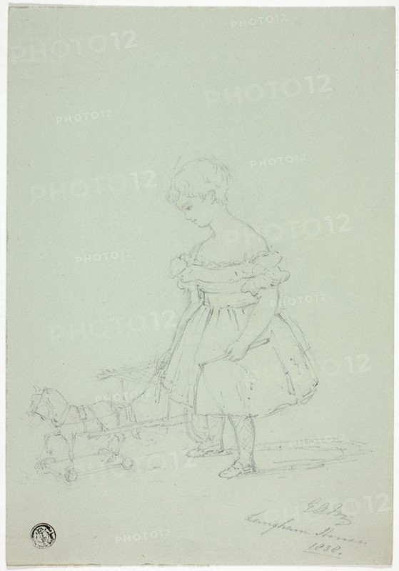 Girl with Toy Horse at Langham House, 1838.