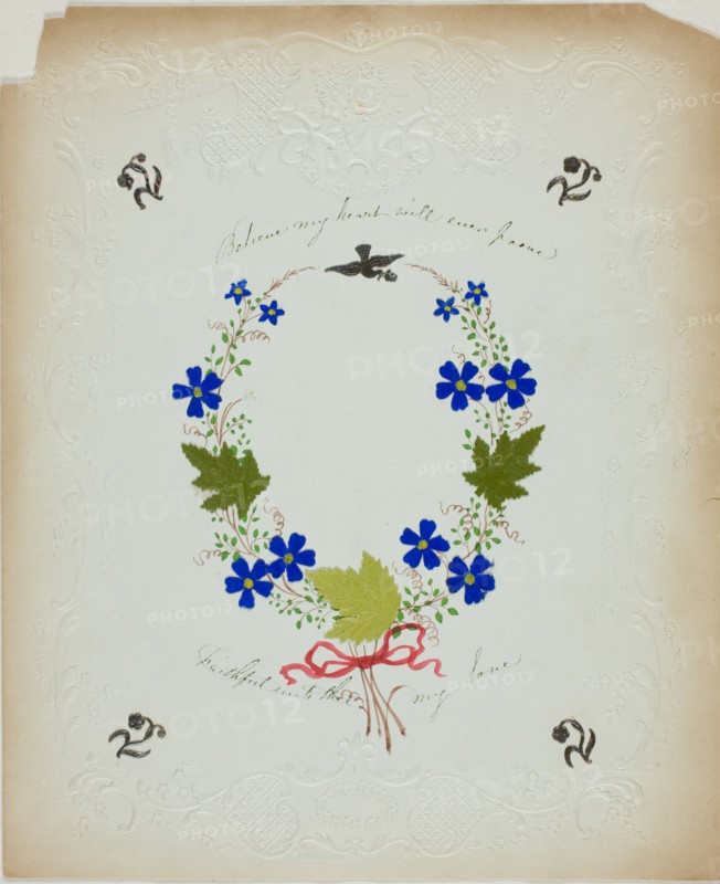 Believe My Heart Will Ever Prove (valentine), c. 1840.