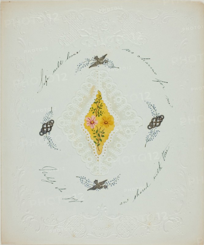 Life Will Have No Charms for Me (valentine), c. 1850.