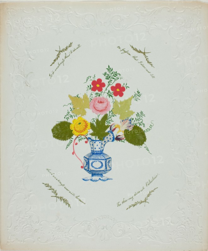 Is it Weakness thus to Dwell (valentine), c. 1850.