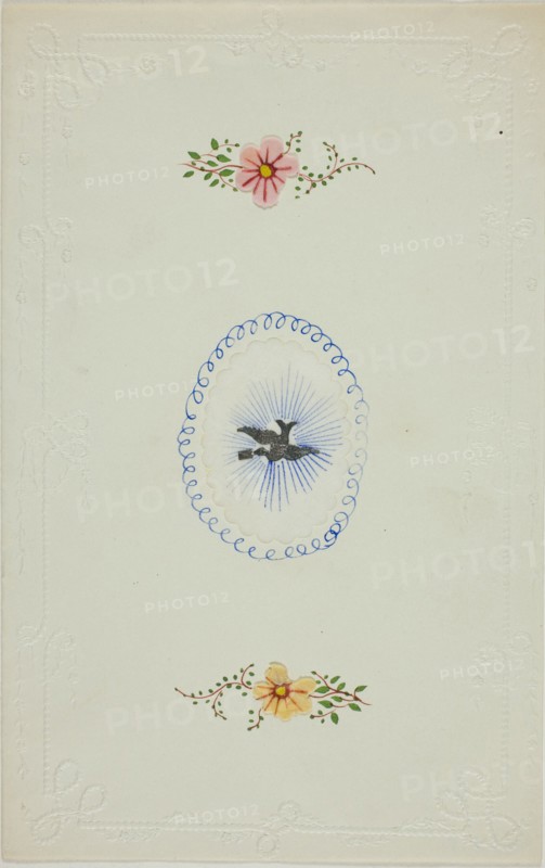 Untitled Valentine (Silver Dove), c. 1850.