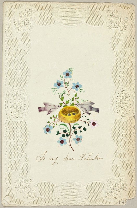 To My Dear Valentine (valentine), c. 1840.