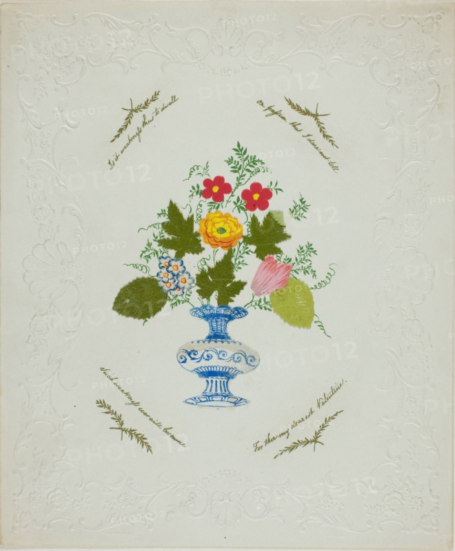 Is it Weakness thus to Dwell (valentine), c. 1840.