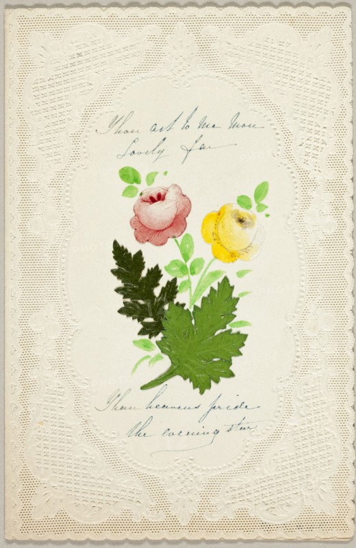Thou Art to Me (valentine), c. 1840.