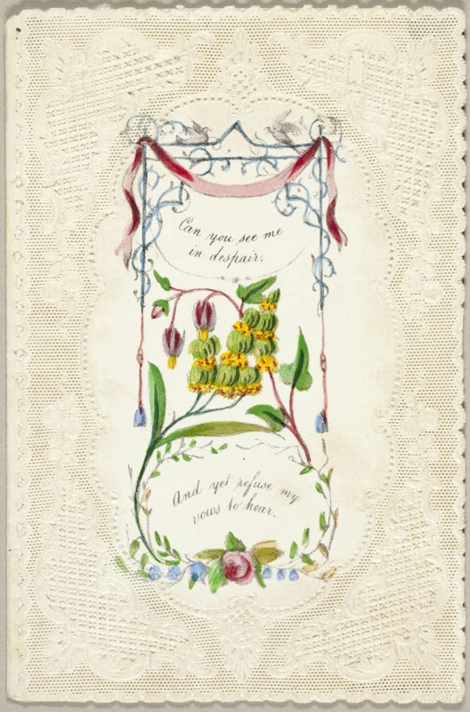 Can You See Me in Despair? (Valentine), c. 1840.