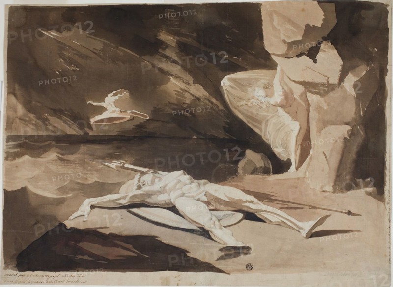 Thetis Mourning the Body of Achilles, 1780.