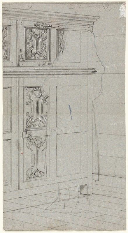 Sketch of a Cabinet, n.d.