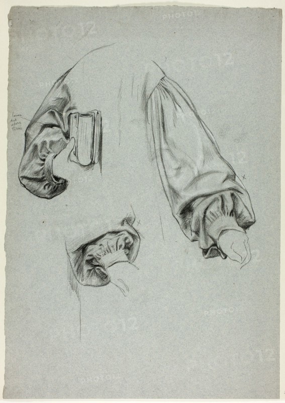 Three Sketches of Sleeves, n.d.