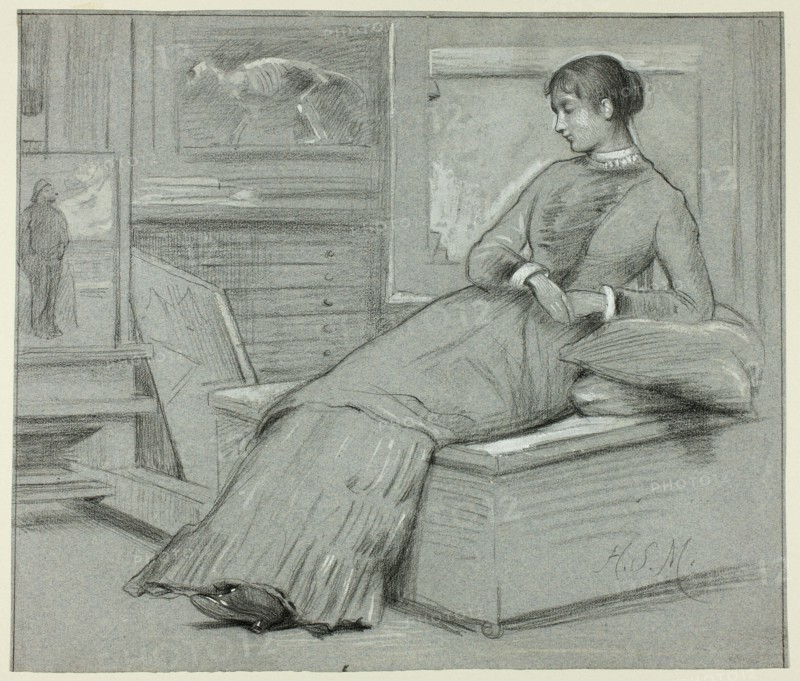Woman Resting on a Platform, n.d.