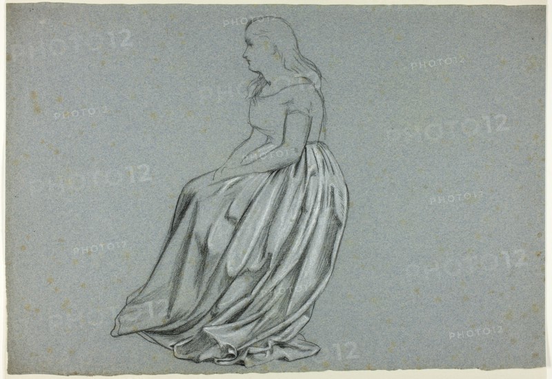 Profile of a Seated Woman, n.d.