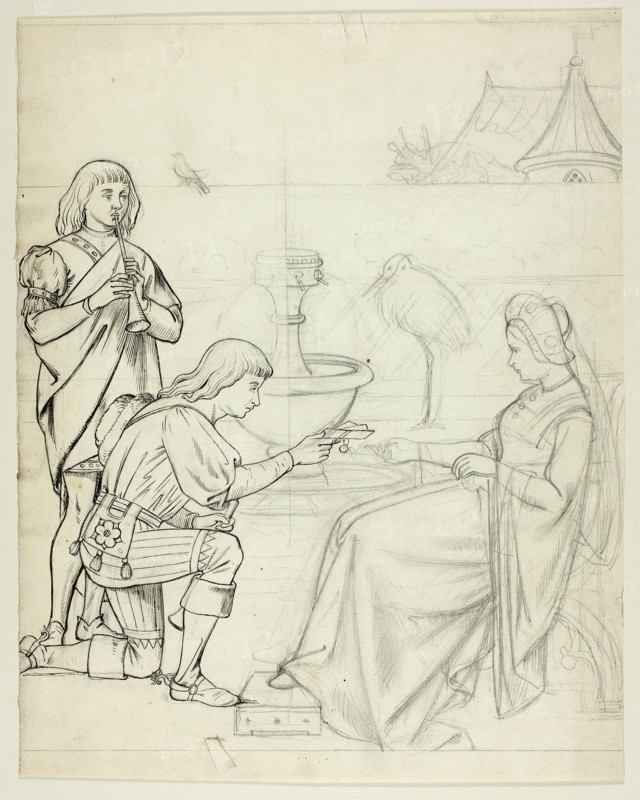 Young Man Bringing a Message to the Queen, n.d.