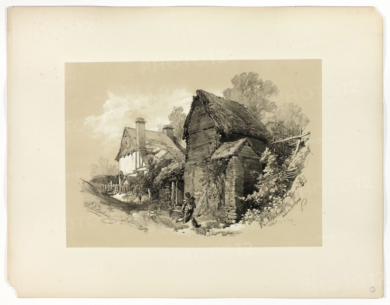 Buckland, Near Dorking, from Picturesque Selections, c. 1859-60.