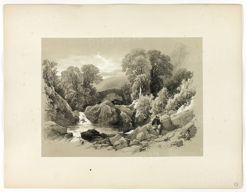 Sledde Bridge, from Picturesque Selections, 1860.