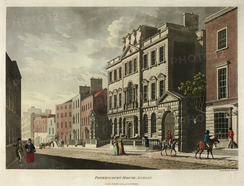 Powerscourt House, Dublin, published July 1795.
