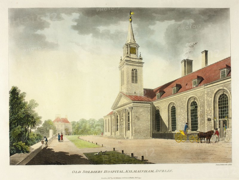 Old Soldiers Hospital, Kilmainham, Dublin, published February 1794.