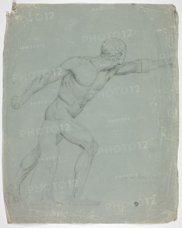 The Borghese Gladiator from the Statue in Rome, 1774.
