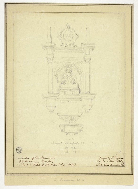 The Monument of Doctor Lawrence Humphrey, n.d.