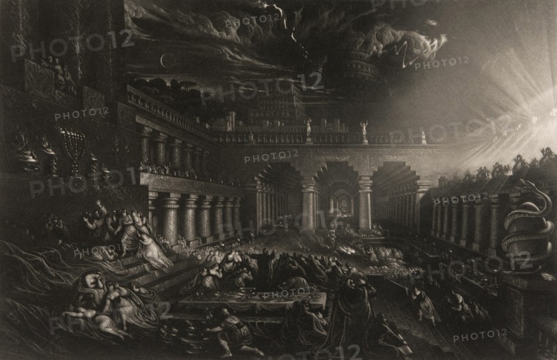 Belshazzar's Feast, from Illustrations of the Bible, 1835.