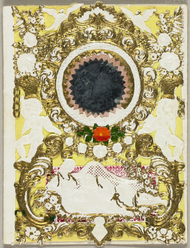 Untitled Valentine (Reclining Antique Couple), 1855.