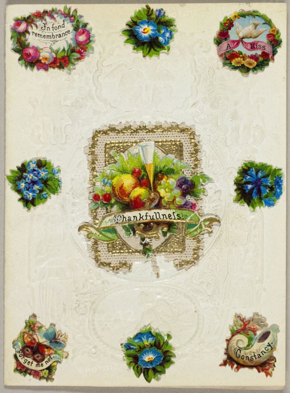 Thankfullness (valentine), 1860/70.