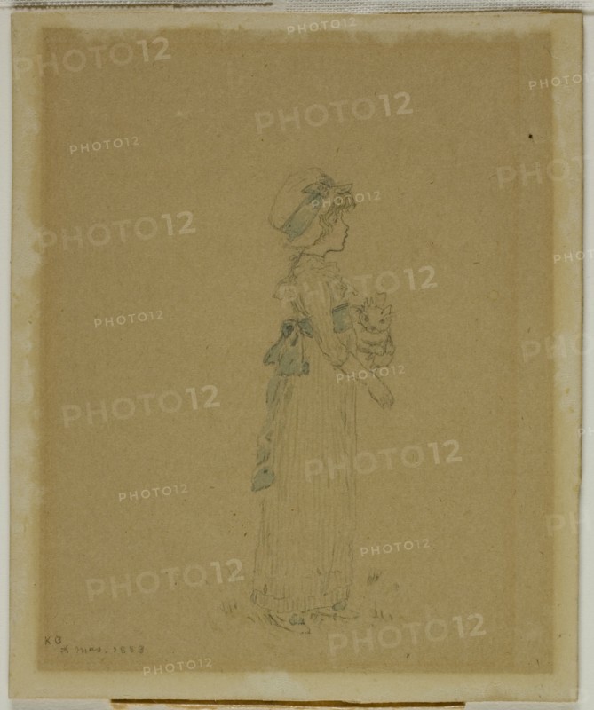 Girl with Cat, 1883.