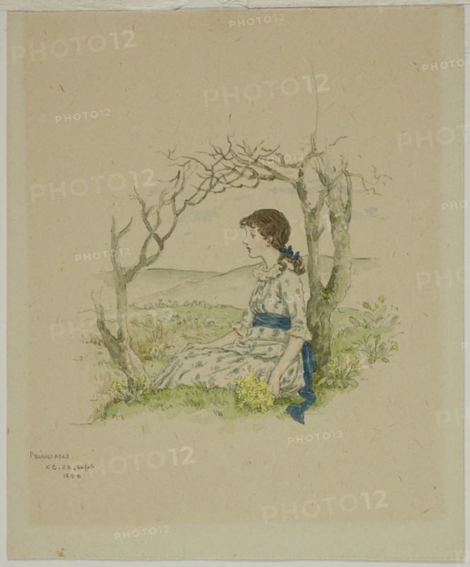 Seated Girl with Primroses, 1886.