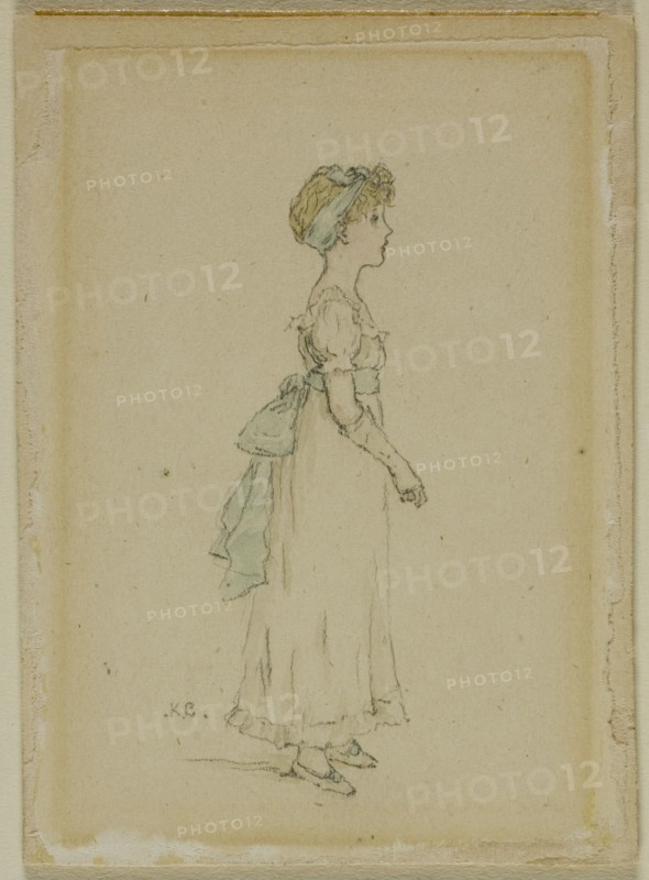 Young Girl with Blue Ribbons, n.d.
