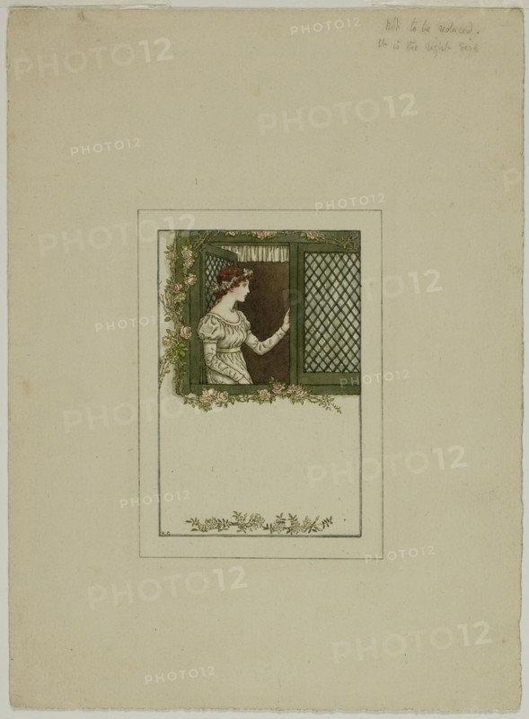 Woman at Lattice Window, n.d.
