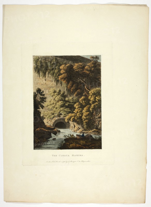 The Cloaca Maxima, plate three from Ruins of Rome, published March 1, 1796.