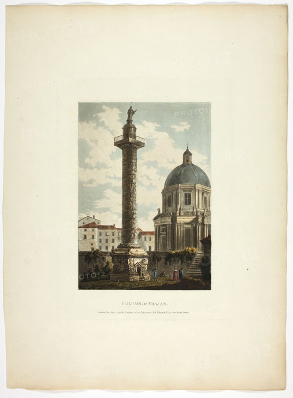 Column of Trajan, plate twenty-one from Ruins of Rome, published May 1st, 1798.