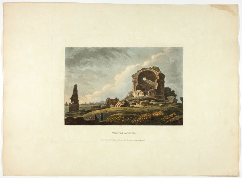 Temple of Hope, plate twenty-four from the Ruins of Rome, published February 1, 1798.
