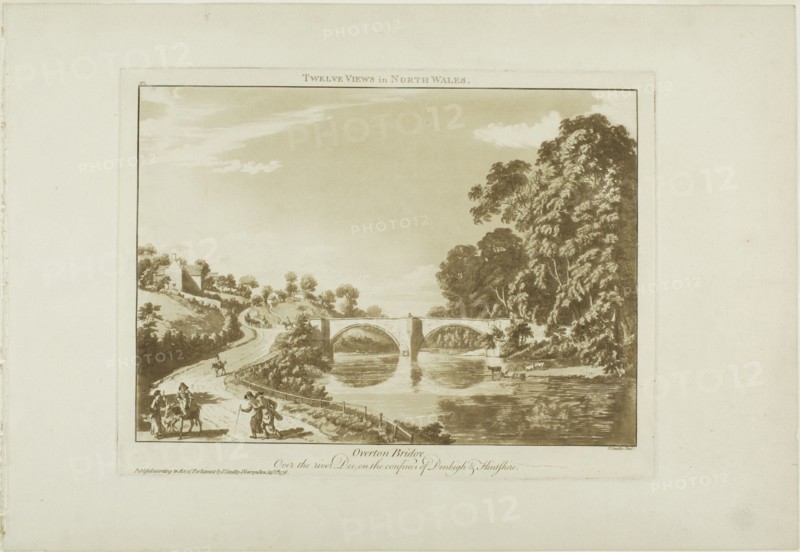 Overton Bridge/Over the River Dee, on the Confines of Denbigh and Flintshire, 1776.