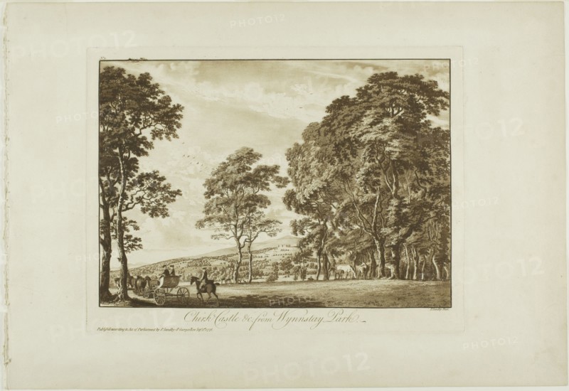 Chirk Castle and c. from Wynnstay Park, 1776.