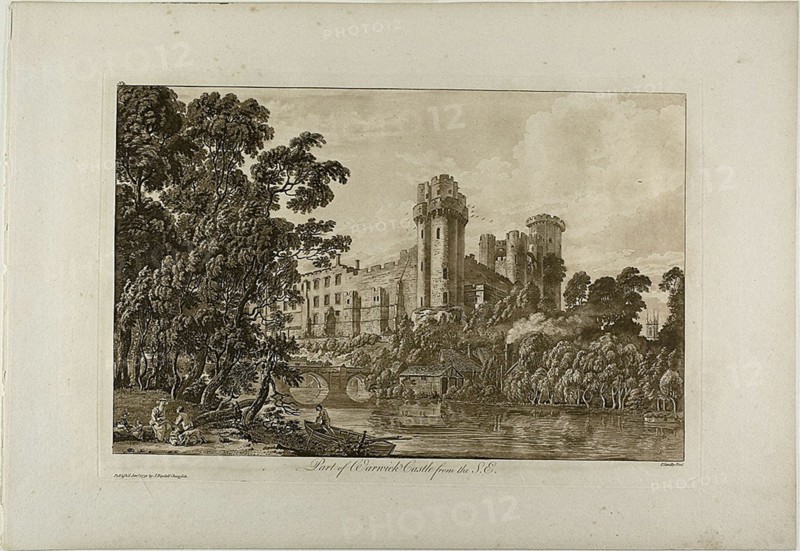 Part of Warwick Castel from the Southeast, plate 4, January 1776.