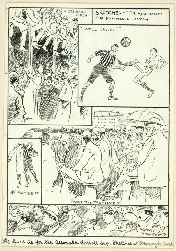 Sketches at the Association Cup Football Match, n.d.