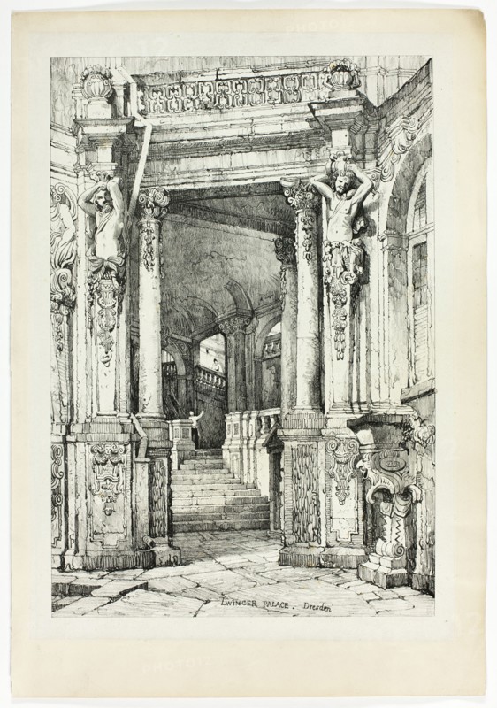 Zwinger Palace, Dresden, 1833.
