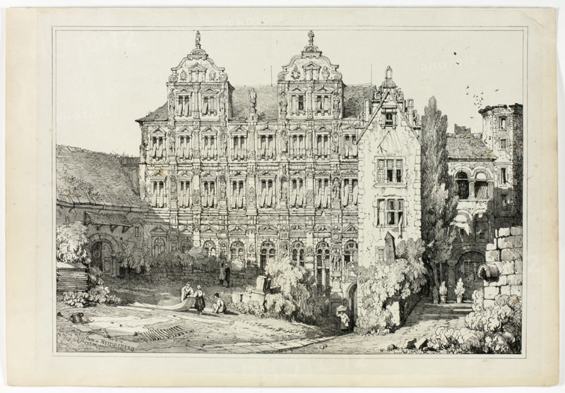 Part of the Castle at Heidelberg, 1833.