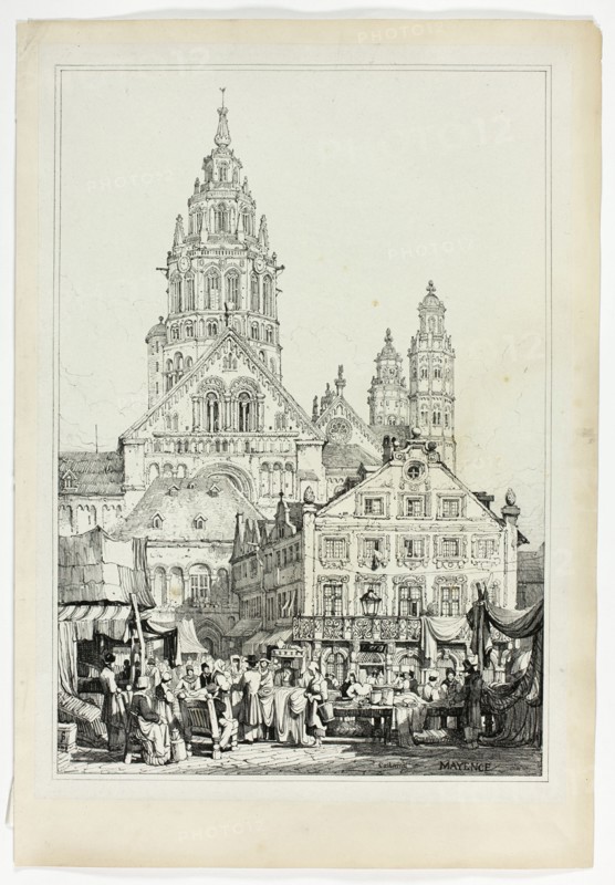 Cathedral at Mayence, 1833.
