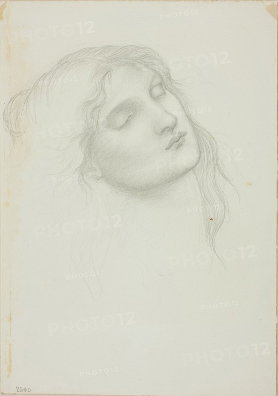 Head of Woman with Eyes Closed, c. 1873-77.